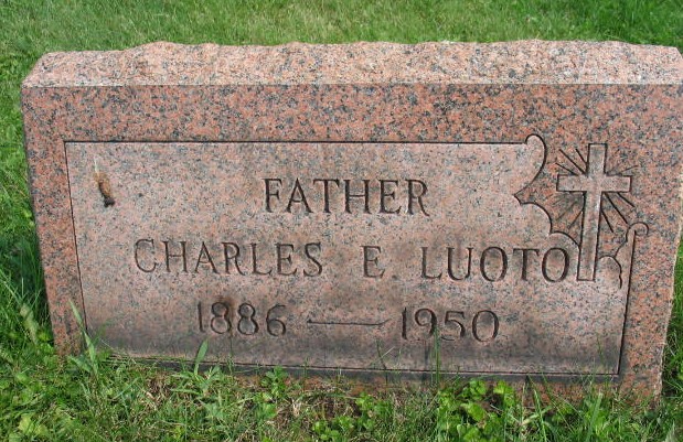 Charles E. Luoto tombstone